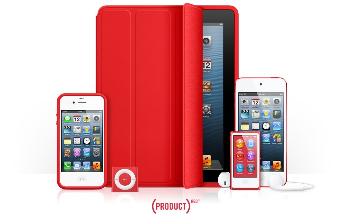 Product(RED) Produkte von Apple