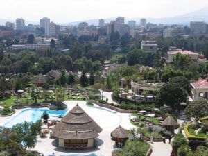 Blick vom Sheraton Hotel in Addis Abeba, Foto: Nani Senay