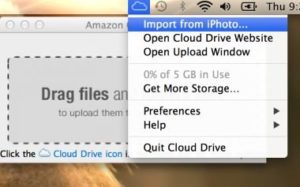 Amazon Cloud Drive iPhoto-Import
