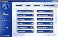 AOL - Startseite aus dem Jahr 2000