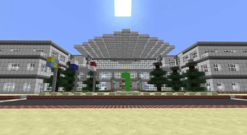 Apple Campus "Infinite Loop" in Minecraft