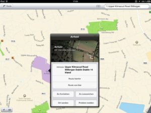 Airfield Park in Apple Maps in Dundrum, Dublin