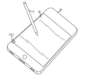 Apple Grafik zum Patent des Optical Stylus