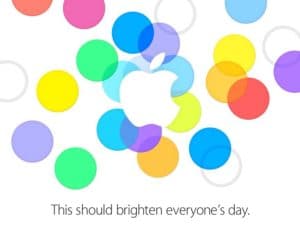 Einladung zum Apple-Event a 10. September 2013, Bild: Apple