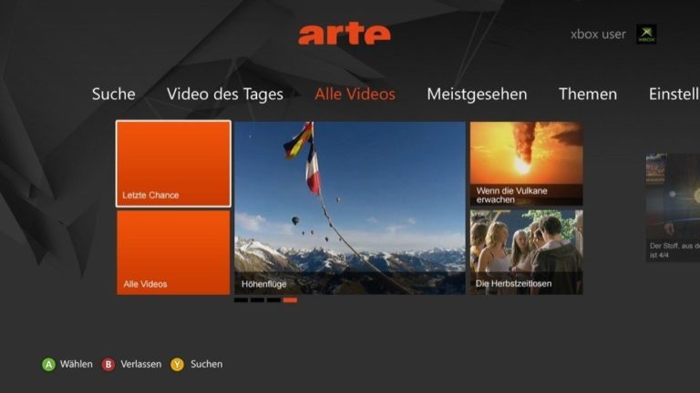 ARTE+7 Mediathek jetzt auf der Xbox 360 - Macnotes.de