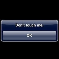 Don't touch me.