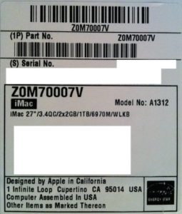 iMac "Assembled in USA"