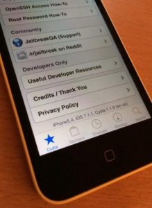 iOS 7.1.1 Jailbreak auf iPhone