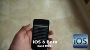 iOS 6 Beta 10b24