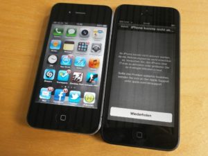 iPhone 4 und 5 im Vergleich (Frontpartie)