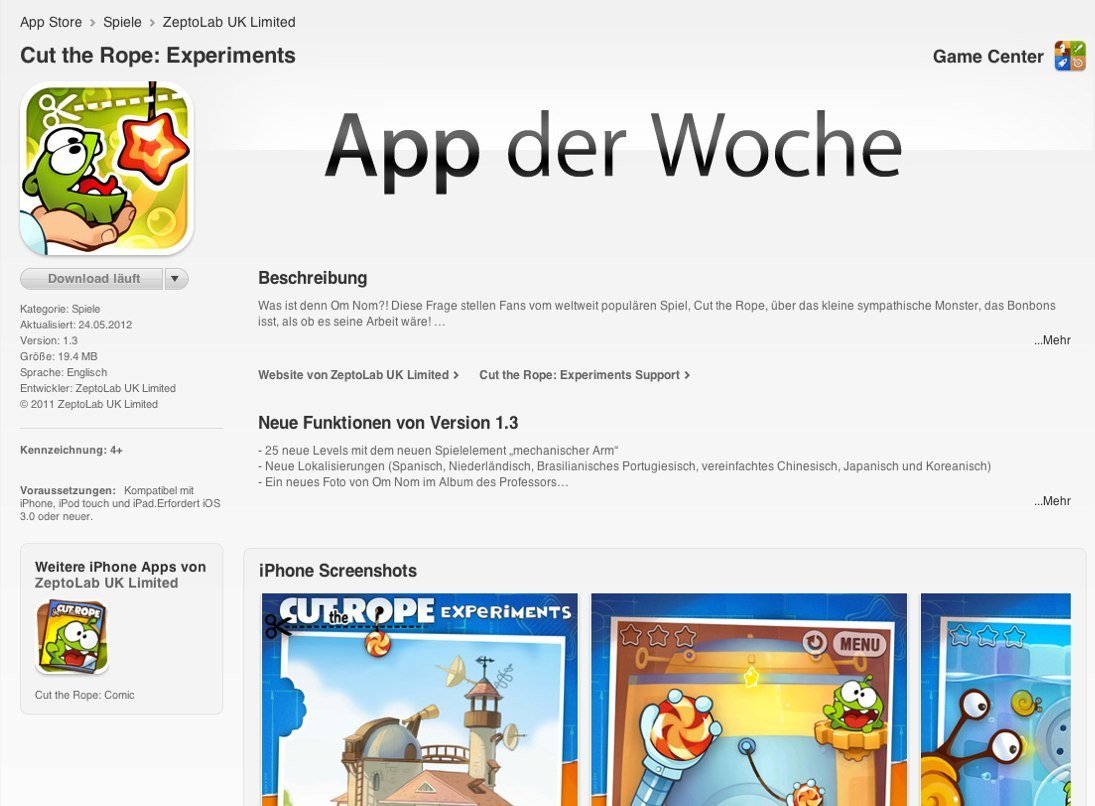 iTunes App der Woche