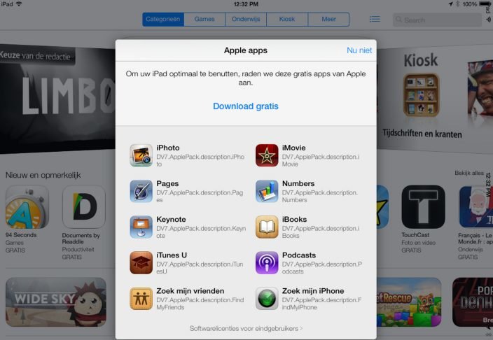 iWork-Apps kostenlos unter iOS 7?
