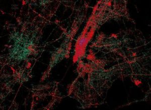 New-York-City-Twitter-Map, Bild: MapBox
