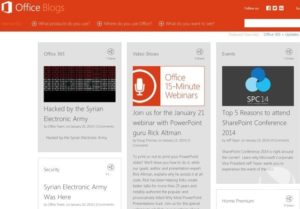 Screenshot Microsoft Office-Blog