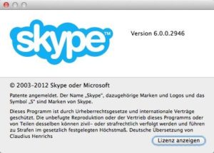 Auf Skype 6.0.0.2946 aktualisiert