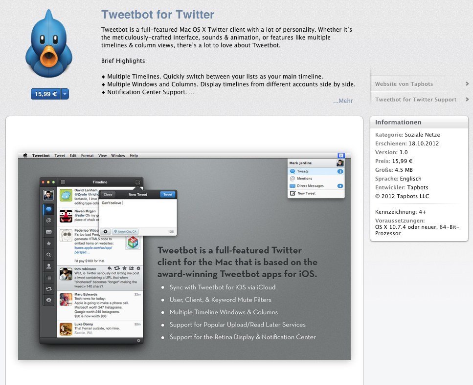 Tweetbot for Twitter im Mac App Store